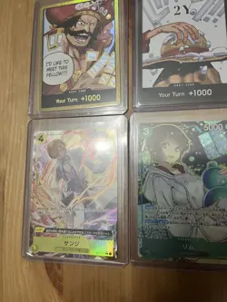 One Piece TCG Alt Art And Holo 7 Card Lot English GOLD Don & Alt Art Leader Mix - Image 5