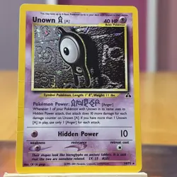 Pokemon Cards: Neo Discovery Rare Holo: Unown A 14/75 - Image 1