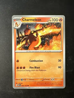 2023 Pokemon 151 Charmeleon 5 /165 English TCG Base Card - Image 1