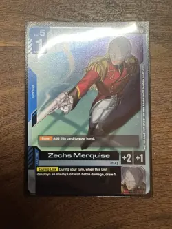 Gundam Card Game English Zechs Merquise Championship Participation Promo - Image 1