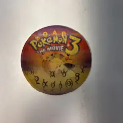 Pokemon Unown 3D Lenticular Promo Coin Card Pokemon The Movie 3 Nintendo WB Kids - Image 1