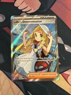 Lillie's Determination 169/132 Mega Evolutions Near Mint Pokemon Card - Image 1