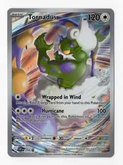 Pokemon TCG Tornadus Illustration Rare 210 Black Star Promo Card White Flare - Image 1
