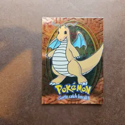 Dragonite E12/12 12 Topps Pokemon Holo Card - LP - Image 1