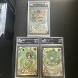 Naruto Kayou Frog OR Card Lot Konan Naruto Nagato OR-099 100 102 Mana Graded 9.5 - Image 1