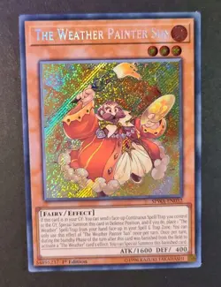 Near Mint The Weather Painter Sun SPWA-EN032 Secret Rare 1st Edition Yugioh Card - Image 1
