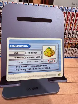 Pokemon Battle Card E Reader Ruby Gameboy Advance 2003 Pumkin Berry NM - Image 1