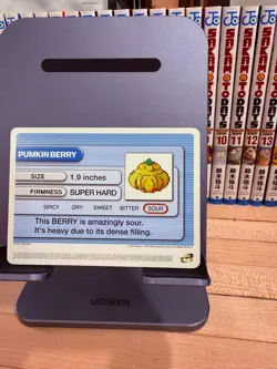 Pokemon Battle Card E Reader Ruby Gameboy Advance 2003 Pumkin Berry NM - Image 2