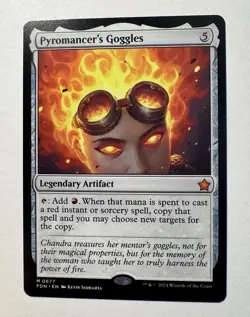 Pyromancer's Goggles 0677 | Magic the Gathering MTG | Foundations | Mythic | NM - Image 1