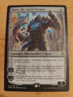 Karn, the Great Creator - 001/264 (War of the Spark) - Near Mint NM - Mythic - Image 1