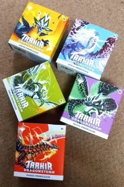 MAGIC THE GATHERING TARKIR DRAGONSTORM PRERELEASE KIT SET OF 5 - Image 1