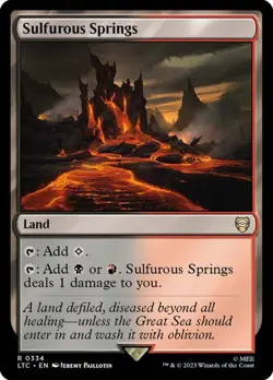 MTG - Sulfurous Springs - Lord of the Rings Commander - Magic the Gathering - Image 1
