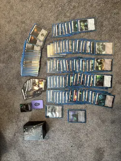 Magic the Gathering 40k Necron Dynasties Deck Sleeved with Box Complete - Image 1