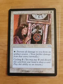 Rune Of Protection: Artifacts - Urza's Saga - MTG Magic - Uncommon - Enchant - Image 1