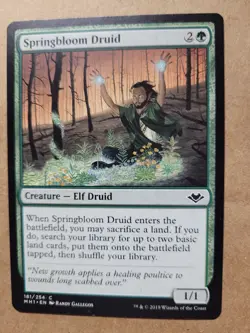 MTG Magic the Gathering Springbloom Druid (181) Modern Horizons NM BULK DISCOUNT - Image 1
