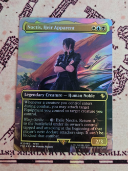 MTG Foil Noctis, Heir Apparent Borderless Final Fantasy NM - Image 1