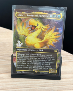 Choco Seeker of Paradise 0569 Borderless Final Fantasy MTG Chocobo Track Foil - Image 3