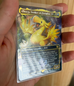 Choco Seeker of Paradise 0569 Borderless Final Fantasy MTG Chocobo Track Foil - Image 4
