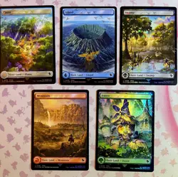 Lot Of 60 Chocobo Track Foil Full Art BASIC LAND NM Final Fantasy MTG Magic - Image 2