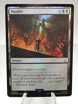 x1 MTG Murder Foil U 0092 Universes Beyond: Assassin's Creed Magic - Image 1