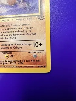 CUBONE #50/64 JUNGLE SET 1ST EDITION 1999 POKEMON TCG - Image 4