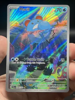 Marill 204/193 Illustration Rare Pokemon SV02 Paldea Evolved English NM - Image 3