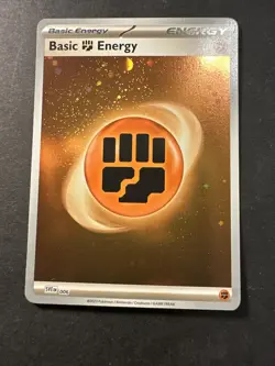 2023 Pokemon 151 Basic Energy Fighting Earth 006 English TCG Holographic Holo - Image 1