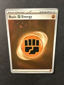 2023 Pokemon 151 Basic Energy Fighting Earth 006 English TCG Holographic Holo - Image 5