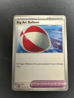 2023 Pokemon 151 Violet Scarlet Trainer Tool Big Air Balloon 155 /165 English - Image 1