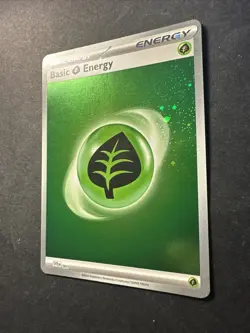 2023 Pokemon 151 Basic Energy Grass 001 English TCG Holographic Holo - Image 2