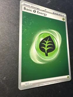 2023 Pokemon 151 Basic Energy Grass 001 English TCG Holographic Holo - Image 4