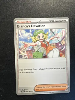 2023 Pokemon Temporal Forces Trainer Supporter Bianca’s Devotion 142 /165 - Image 1
