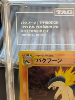 TAG 10 Pokemon TCG Typhlosion Neo Premium File #157 Holo Rare Vintage Pop 12! - Image 2
