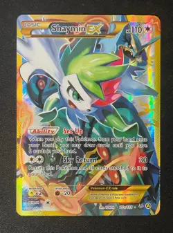 Pokemon TCG Shaymin EX 77a/108 Ultra Rare Alternate Art Promo LP - Image 1