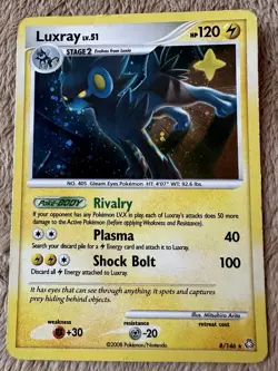 2008 Pokemon TCG DP Legends Awakened Luxray Cosmos Holo Rare 8/146 MP - Image 1