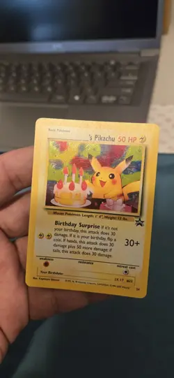 Birthday Pikachu #24 / Holo / 2000 / Pokemon / Promo LP Same Day Ship Read Desc - Image 4