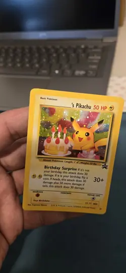 Birthday Pikachu #24 / Holo / 2000 / Pokemon / Promo LP Same Day Ship Read Desc - Image 5