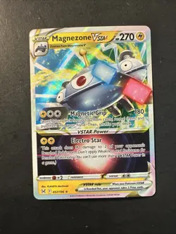 2022 Pokemon Sword & Shield Lost Origin Hisuian Magnezone VStar 57 /196 Holo Art - Image 1