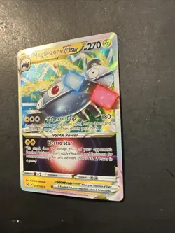 2022 Pokemon Sword & Shield Lost Origin Hisuian Magnezone VStar 57 /196 Holo Art - Image 3