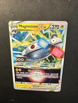 2022 Pokemon Sword & Shield Lost Origin Hisuian Magnezone VStar 57 /196 Holo Art - Image 5