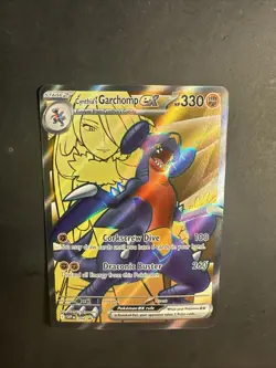 2023 Pokemon Cynthia’s Garchomp ex 204 Black Star Promo SVP Full Art Holo Rate - Image 5