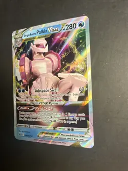 2022 Pokemon SWSH 254 Origin Forme Palkia V Holo Black Star Promo Full Art Rare - Image 3