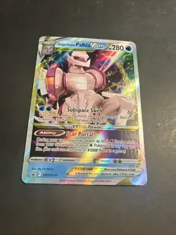 2022 Pokemon SWSH 254 Origin Forme Palkia V Holo Black Star Promo Full Art Rare - Image 4