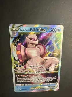 2022 Pokemon SWSH 254 Origin Forme Palkia V Holo Black Star Promo Full Art Rare - Image 5