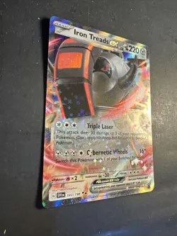 2023 Pokemon Scarlet & Violet Iron Treads ex 143 /198 Holo Holographic Art - Image 2