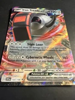 2023 Pokemon Scarlet & Violet Iron Treads ex 143 /198 Holo Holographic Art - Image 4