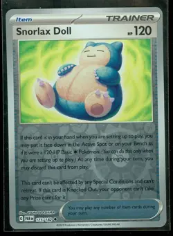 Pokemon SNORLAX DOLL 175/182 Paradox Rift - Rev Holo - - MINT - Image 1