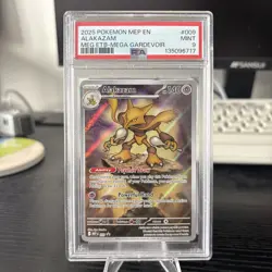 ALAKAZAM #009 BLACK STAR PROMO MEGA ETB GARDEVOIR 2025 POKEMON MEP PSA 9 - Image 1