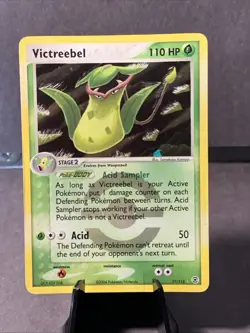 Pokemon TCG Victreebel #17/112 Reverse Holo Rare FireRed & LeafGreen 2004 VTG MP - Image 1