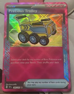 Precious Trolley ACE SPEC Rare 185/191 Surging Sparks Holo POKEMON NEAR MINT - Image 1